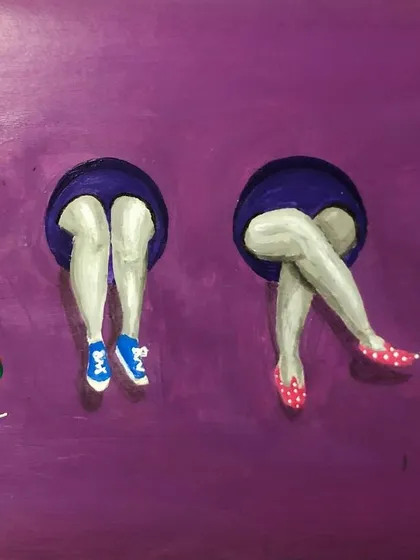 This quirky mural design featuring different pairs of legs was originally created for a popular bar in Bangalore. While the project didn't go through, I still love the playful concept and the celebration of diversity it represents.