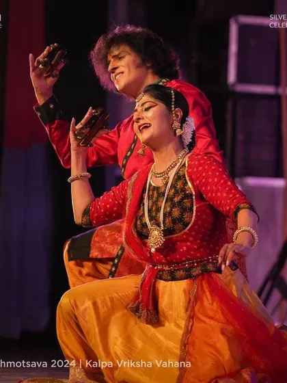 Soaked in bliss after our performance at the ISKCON temple. Sharing the stage with Rajendra, especially in a devotional performance, is a spiritually fulfilling experience that we are always grateful for.