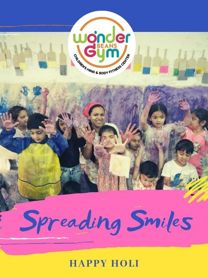 Spreading smiles with a group photo from our Happy Holi event.