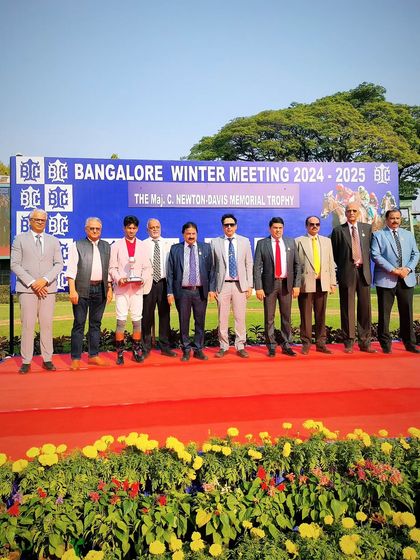 The Maj. C. Newton-Davis Memorial Trophy presentation.