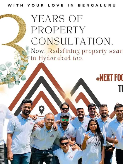 Celebrating three years of property consultation with my team at Next Footstep. We've built our reputation on trust and successfully guiding clients through the Bangalore real estate market.