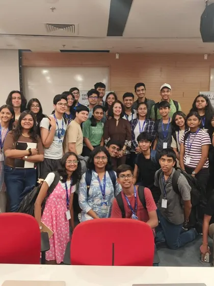 Pavitra with his peers at the Lodha Genius Program. The confidence and rapport-building skills he developed at Brainobrain help him thrive in collaborative and competitive environments.