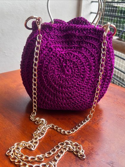 Busy Needles by Utpala Viswanath - Custom Crochet Fashion & Accessories Signature Rose Bags photo 14