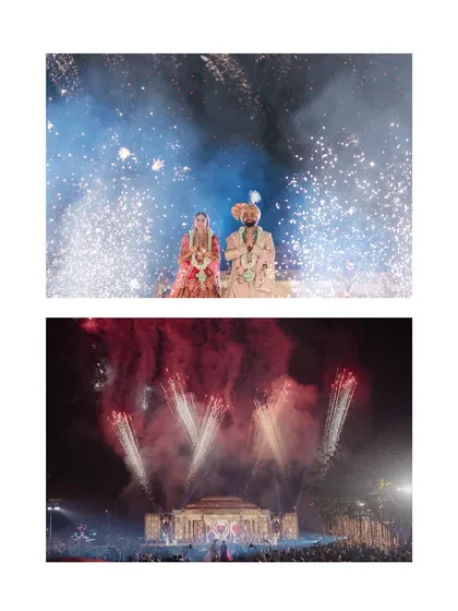A collage of pyrotechnics. We capture the breathtaking fireworks displays that light up the night and add a spectacular dimension to your celebration.