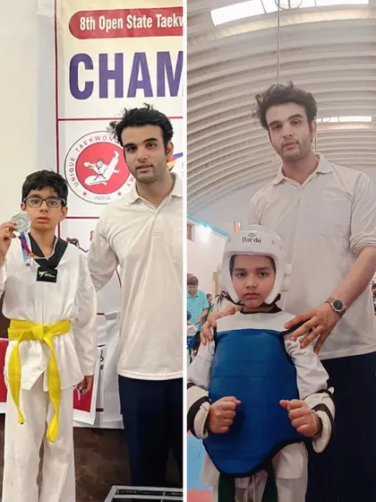 A collage showing our students before and after their matches at the championship. The journey and the result are both worth celebrating.