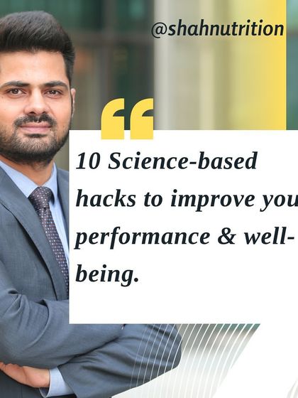 Here are ten science-based hacks you can implement to improve your performance and well-being. My approach is always rooted in evidence, providing you with actionable strategies that deliver real, measurable results for your health and fitness.