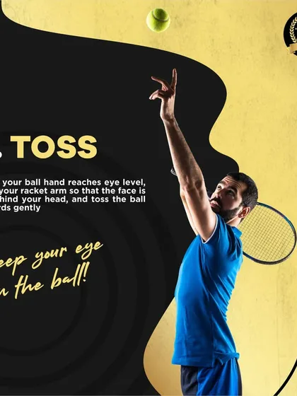 The fourth step, the toss, is crucial for consistency. We instruct players on how to gently toss the ball to the ideal height and position, keeping their eyes on it throughout the motion.