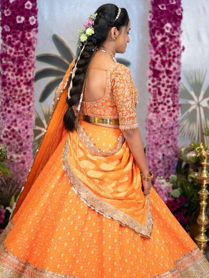 More images from engagement ceremonies and pre wedding shoots. This collection showcases a wide range of styles and color palettes, from playful and romantic to bold and regal, all custom designed for the couple's celebration.