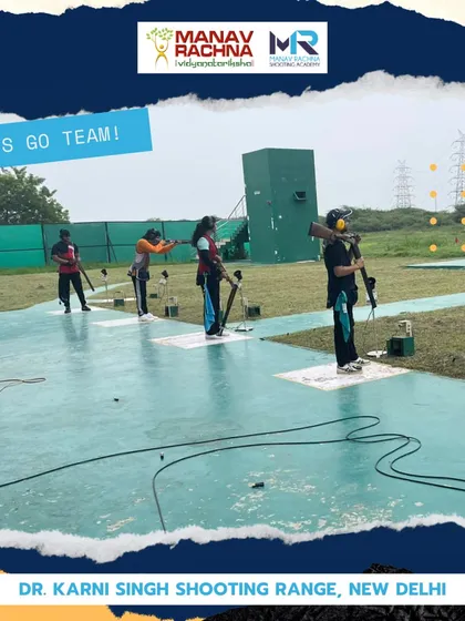Our trap and skeet shooters preparing for the North Zone and National Championships. This internal competition at the Dr. Karni Singh Shooting Range was a crucial part of their preparation.