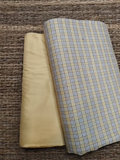 I have a beautiful collection of woolen fabrics for all your winter needs. This classic plaid can be used to create a smart suit, jacket, or trousers.