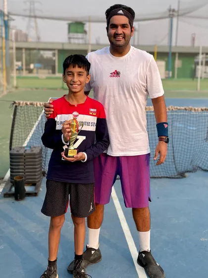 A happy Children's Day for our player Shaurya Juneja, who won the Under-14 boys title at the Shri Mishri Lal Open Tennis Tournament. We are very proud of him.