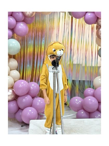 The Cowardly Lion finds his courage on our stage, a perfect metaphor for what we do here.