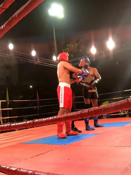 Vipul Yadav fought a tough battle to win a silver medal in the K1 category, a great achievement for a new competitor.