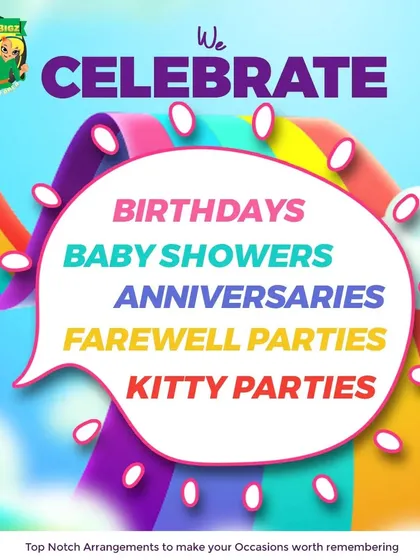 I handle top-notch arrangements for all your special occasions. Whether it's a birthday, anniversary, baby shower, or kitty party, I ensure your event is worth remembering.