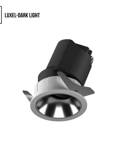 The Luxel Dark Light is a downlight equipped with an anti-glare reflector for ultimate eye comfort. Its robust build and low Unified Glare Rating (UGR) make it a designer's first choice for sophisticated spaces.