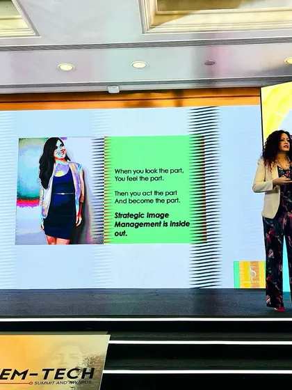 "When you look the part, you feel the part." This slide from my presentation encapsulates my philosophy of enclothed cognition, where strategic dressing directly influences your confidence and actions.