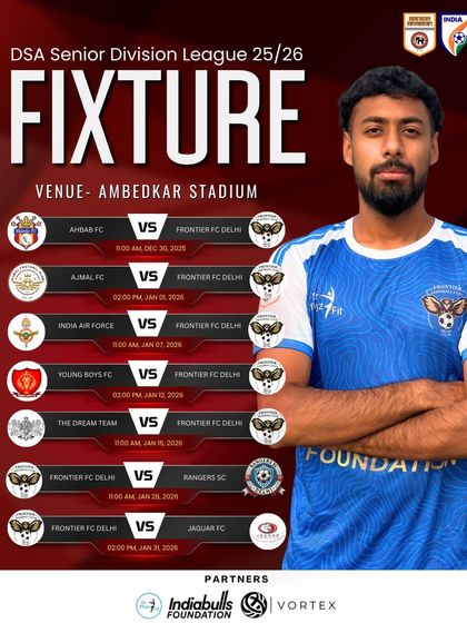 This is the roadmap for our DSA Senior Division League season. When you join us, you compete against the best teams in Delhi at iconic venues like the Ambedkar Stadium.