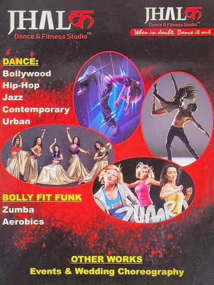 An overview of all the dance and fitness styles we offer at Jhalak Studio. Beyond wedding choreography, we are a full-fledged studio for Bollywood, Hip-Hop, Zumba, and more.