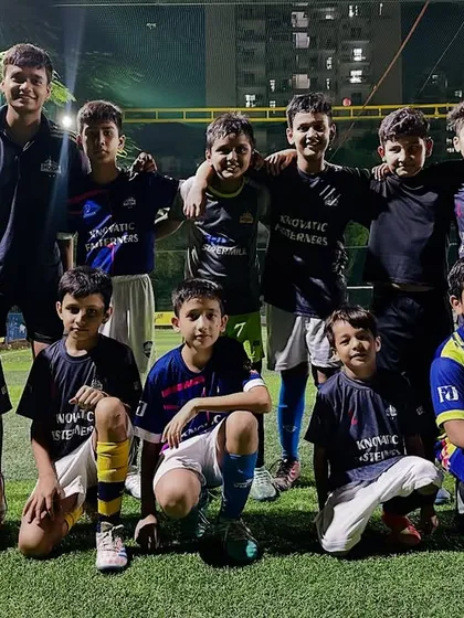 We play with an elite mentality and a hunger to win. Here, our U11 Elite boys celebrate a decisive 7-1 victory in a friendly match, showcasing the winning culture we instill from a young age.