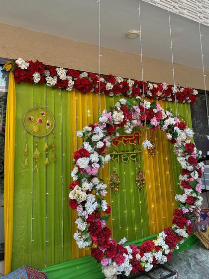 The Trendy Party - Wedding & Pre-Wedding Event Decoration Vibrant Haldi & Mehendi Setups photo 85