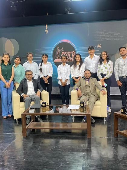 I was invited to a Doordarshan program to discuss the intricacies of anti-corruption laws in India with a panel of law students.
