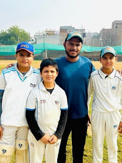 Our three little champs, Ryan, Naitik, and Aarav, after their brilliant individual performances.