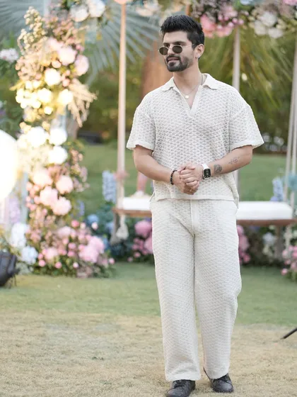 A full-length shot of the 'khutti' outfit, showing the complete look from head to toe.