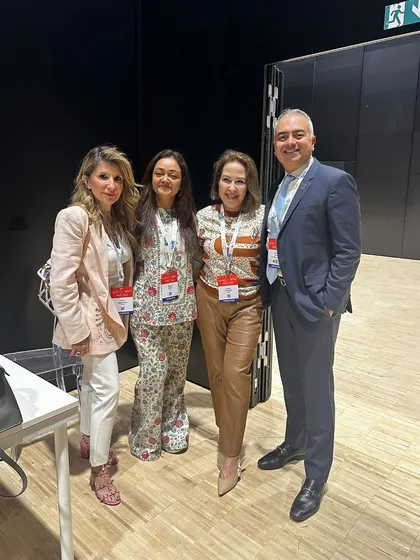 With my esteemed colleagues at the International Congress of Dermatology. These gatherings are a powerful reminder that we are part of a global community dedicated to advancing skin health.