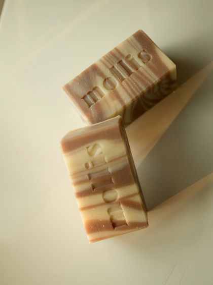 My Cinnamon Spice soap is back, with a warm and inviting aroma of cinnamon, patchouli, and ylang-ylang.