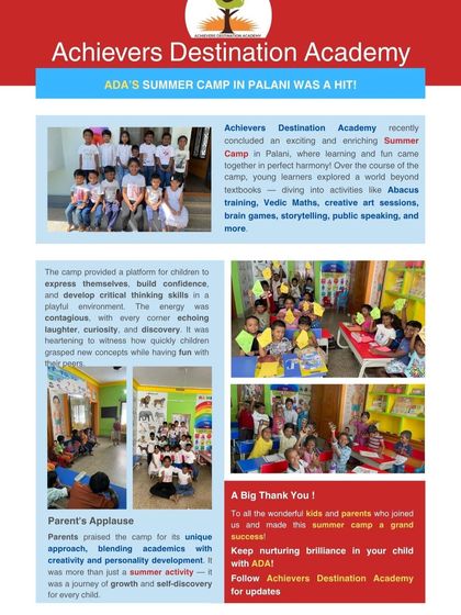 Achievers Destination Academy - English Language & Communication Summer Camp Highlights photo 16