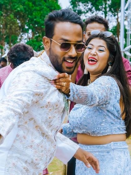 Guests enjoying themselves at the wedding. My experience allows me to play for diverse crowds, ensuring everyone has a fantastic time.