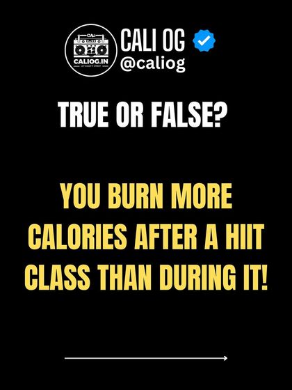 True or False: You burn more calories after a HIIT class than during it? Let's look at the science of the afterburn effect.