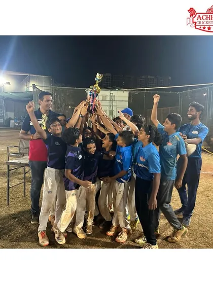 Our U-11 team lifts the trophy high after winning the AT Sports Night Tournament. A fantastic achievement for our young stars.