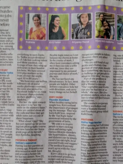 This newspaper feature captures a part of my journey. From my personal health transformation to helping other women, every step has been a lesson in consistency and choosing myself, even when it's hard.