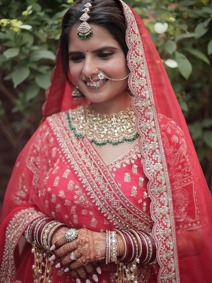Timeless Red Lehenga Brides photo 9