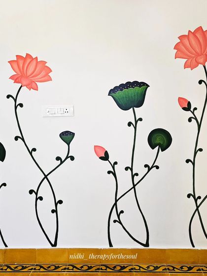 Nidhi - Custom Wall Murals Elegant Pichwai-Inspired Murals photo 9