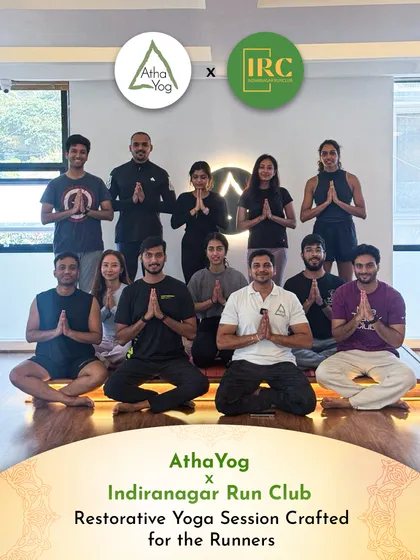 We believe in the power of community collaboration. Here is a look at our restorative yoga session designed specifically for runners, hosted in partnership with the Indiranagar Run Club. It's about finding balance between different forms of movement and supporting each other's wellness journeys.