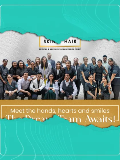 This is my dedicated team at Everything Skin & Hair. We believe that the best results come from a collaborative approach, combining our collective expertise and a shared passion for providing empathetic, excellent dermatological care.