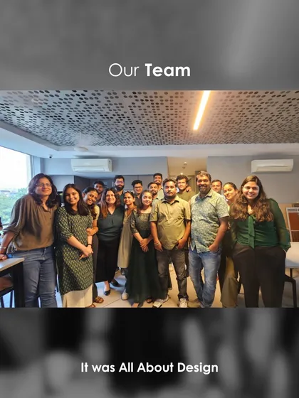 A group photo of our dedicated team. We believe in working with dream teams to bring our design visions to life, and every member plays a crucial role in our success.