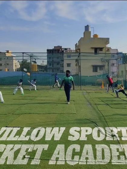 A wide shot of our academy ground during a busy training session. We create a dynamic and engaging environment for our players.