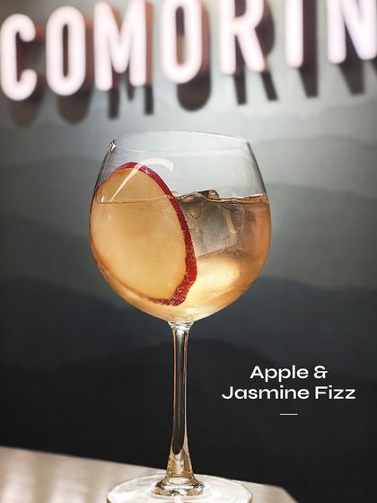 The Apple & Jasmine Fizz, a light and floral cocktail from our Diageo promotional menu. It's a refreshing and easy-drinking choice for any occasion.