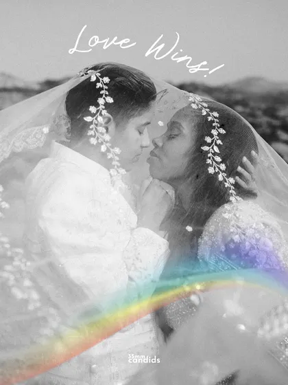 Under a shared veil, with a whisper of a rainbow, their love story was sealed. I am committed to creating a safe and celebratory space for all couples, capturing the quiet, powerful moments of LGBTQ+ love with the respect and joy they deserve.
