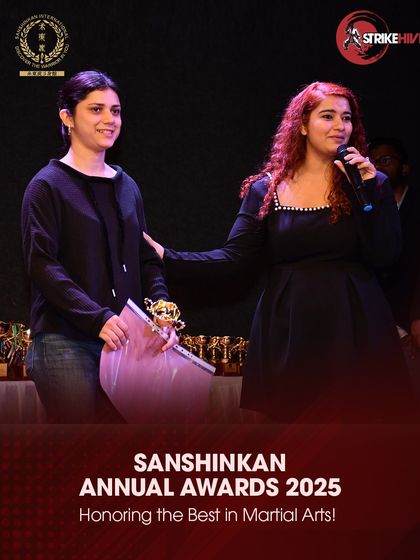 Our founder speaks at the Sanshinkan Annual Awards, honoring the best in martial arts.