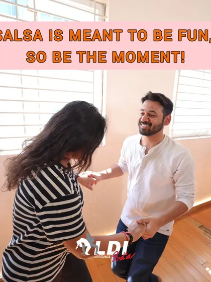 A simple smile can transform the energy of a dance. While we focus on technique, we always remind our students that salsa is meant to be fun, so be in the moment and smile.