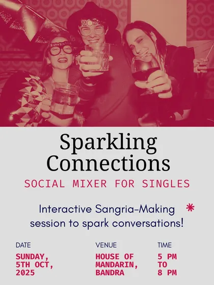 It's not just about talking, it's about sharing an experience. Here's a glimpse into one of our "Sparkling Connections" social mixers, where a fun, interactive activity like sangria-making helps break the ice and gets everyone laughing and connecting naturally.