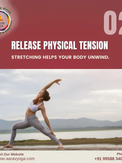 Part of our sleep series, this image demonstrates how stretching helps the body unwind and release physical tension, which is crucial for preparing for sleep.