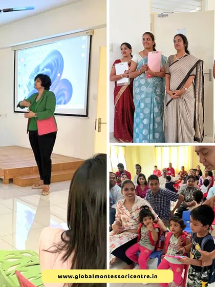The first day of school is a milestone for both children and parents. Here, our director and teachers welcome new families during our orientation session.
