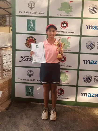 Aaradhya Rawat after winning in Category D Girls at another successful tournament.