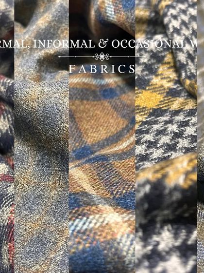 Redefine winter bespoke fashion with Manhar. We invite you to explore our wide range of pure and mixed woollen fabrics.