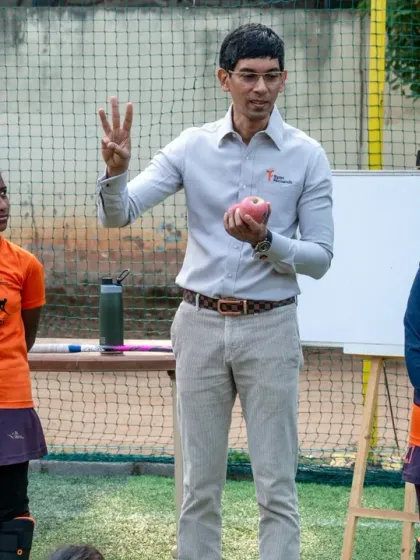 An athlete is built on and off the field. Here, our players attend an interactive sports nutrition workshop to understand how healthy eating habits directly fuel their performance and recovery.